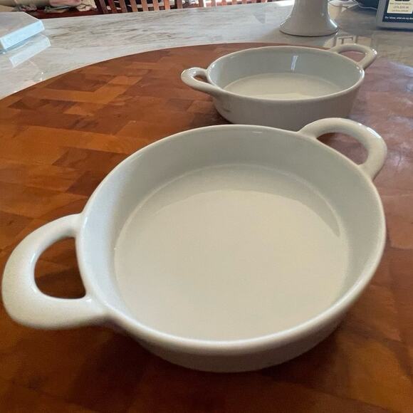 Sur La Table white creme brulee dishes NEW - Picture 2 of 8